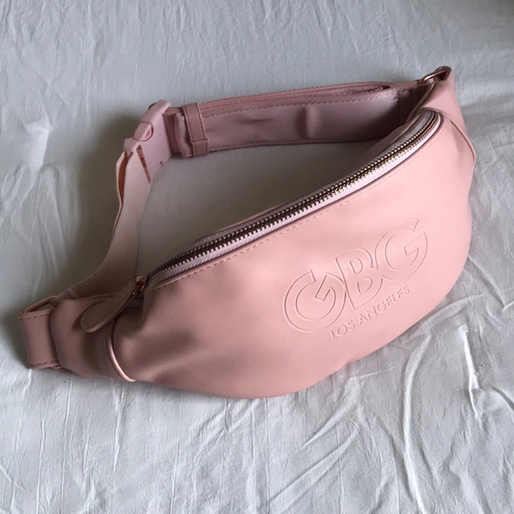 guess pink fanny pack